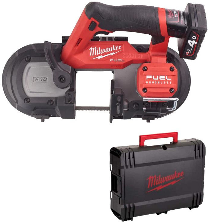 MILWAUKEE Scie à ruban 64mm 12V 4Ah - M12FBS64-402X - 4933478441