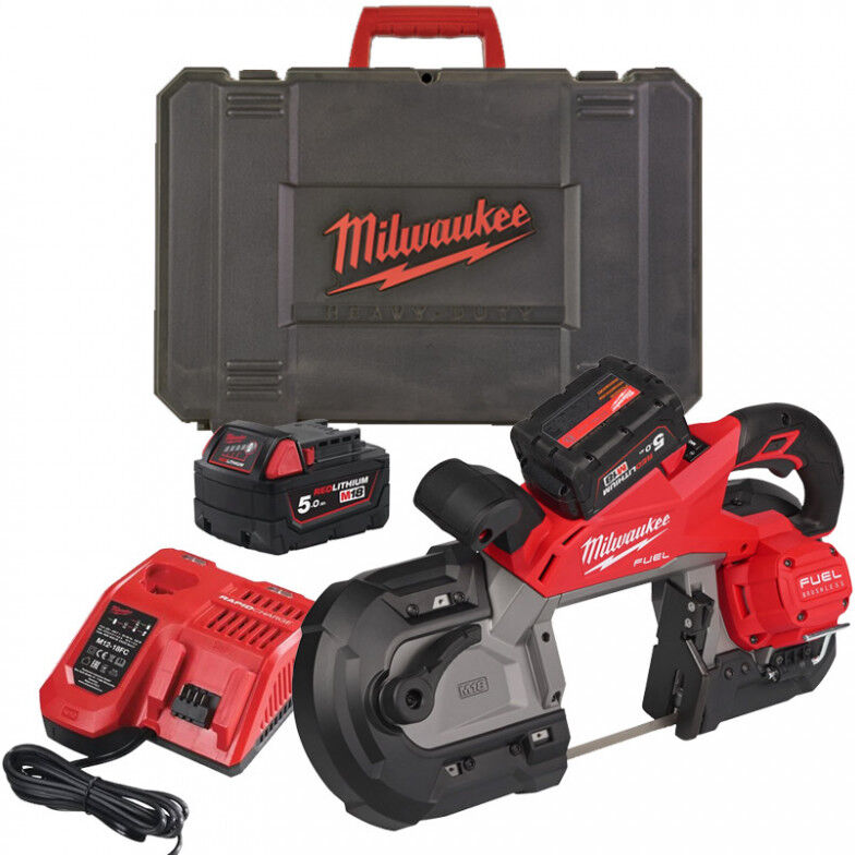 MILWAUKEE Scie à ruban 127 mm 18V 5Ah M18 FBS127-502C - 4933498310