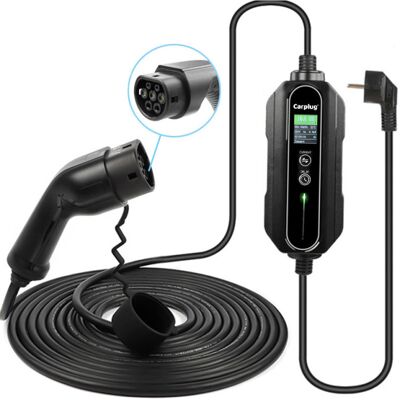 Carplug chargeur mobile Helectron S216 - 12m - 6 à 16A – Type 2 – 3,7kW – Prise domestique - Publicité Carplug chargeur mobile Helectron S216 - 12m - 6 à 16A – Type 2 – 3,7kW – Prise domestique - Publicité