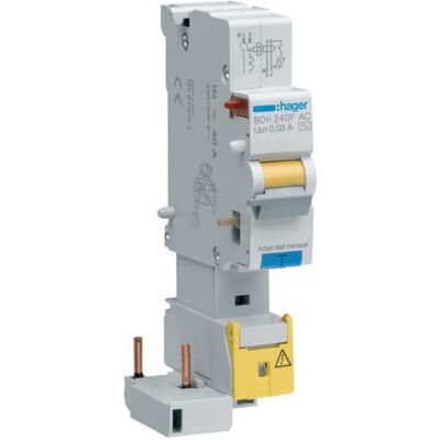 HAGER BDH240F - Type A - 40A - 1P+N - RCD - Publicité HAGER BDH240F - Type A - 40A - 1P+N - RCD - Publicité