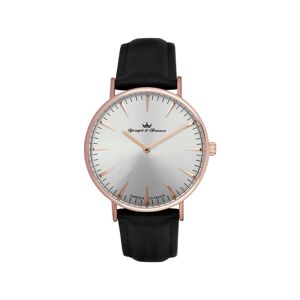 YONGER & BRESSON OUTLET -Montre Yonger et Bresson femme acier rose cuir