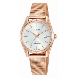 Montre Pulsar femme acier dorÃ© rose milanais- MATY