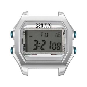 BoÃ®te de montre IAM large polycarbonate argentÃ©