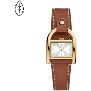 Montre FOSSIL Harwell femme acier dorÃ© bracelet cuir marron- MATY