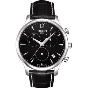 Montre Tissot homme chronographe brac cuir noir- MATY