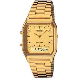 Montre Casio Vintage homme chronographe rÃ©sine acier dorÃ© jaune- MATY