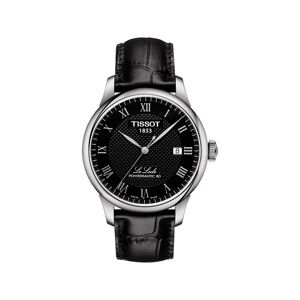 Montre Tissot homme automatique acier cuir noir- MATY