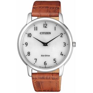 OUTLET -Montre Citizen homme acier cuir marron