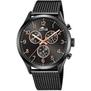 Montre Lotus homme chronographe acier noir- MATY