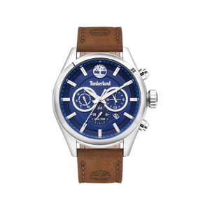 Montre Timberland homme acier cuir marron- MATY