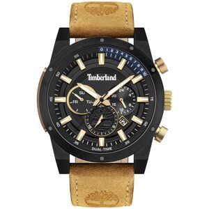 Montre Timberland homme acier cuir marron- MATY