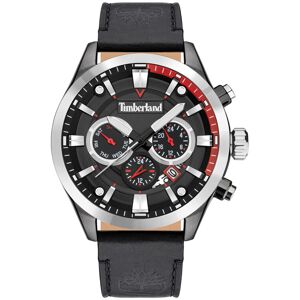 Montre Timberland homme acier cuir noir- MATY