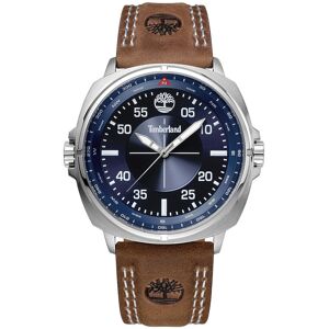 Montre Timberland homme acier cuir marron- MATY