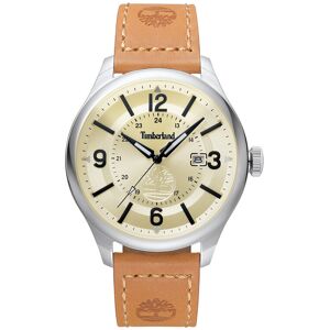 Montre Timberland homme acier cuir marron- MATY