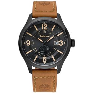 Montre Timberland homme acier cuir marron- MATY