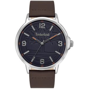 Montre Timberland homme acier cuir marron- MATY