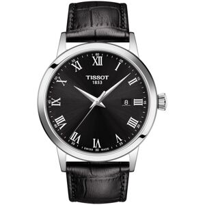 Montre Tissot homme acier bracelet cuir noir- MATY