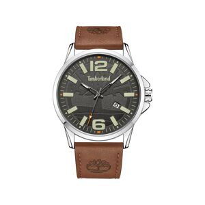 Timberland homme acier bracelet cuir marron