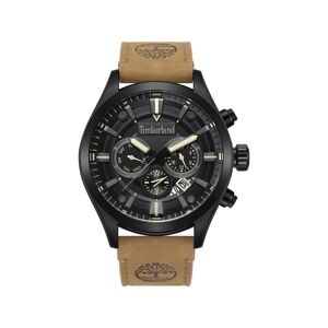 Timberland homme acier bracelet cuir caramel