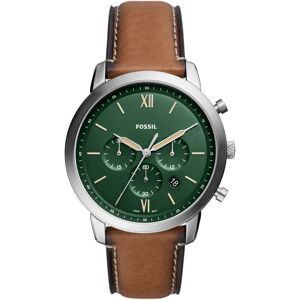 Montre FOSSIL Neutra homme chronographe, bracelet cuir marron- MATY