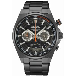 Montre SEIKO sport homme bracelet acier noir- MATY