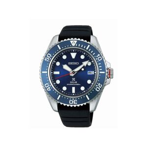 Montre SEIKO Prospex homme solaire acier bracelet caoutchouc noir- MATY