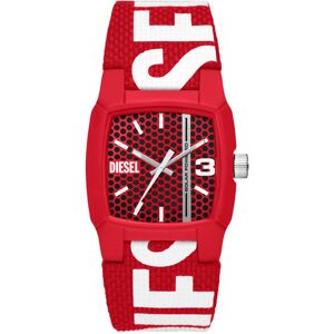 Montre DIESEL Cliffhanger homme solaire bracelet tissu rouge- MATY