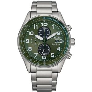 Montre CITIZEN platform urban chronograph homme eco-drive bracelet acier gris- MATY