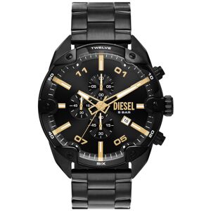 Montre DIESEL spiked homme bracelet acier inoxydable noir- MATY