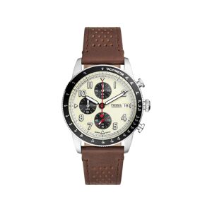 Montre FOSSIL sport tourer homme bracelet cuir marron- MATY