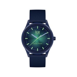 Montre Ice Watch medium mixte solaire plastique silicone bleu- MATY