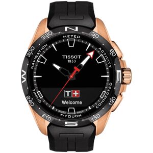 Montre Tissot homme titane dorÃ© rose bracelet caoutchouc noir- MATY