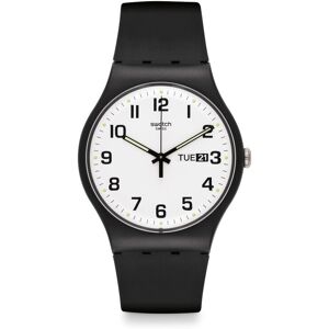 Montre Swatch mixte matÃ©riaux biosourcÃ©s noirs- MATY