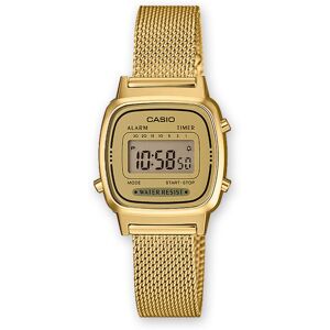 Montre Casio femme digitale mÃ©tal dorÃ© milanais- MATY