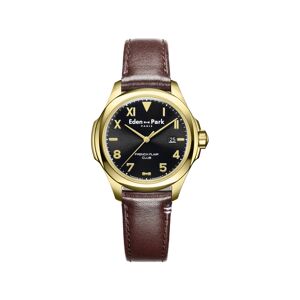 Montre EDEN PARK Club homme bracelet cuir brun- MATY