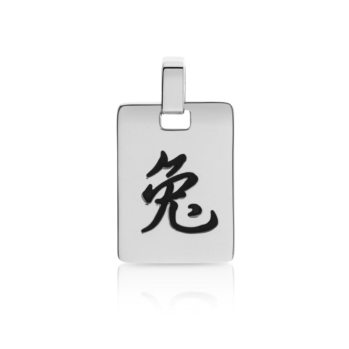 MATY OUTLET -Pendentif zodiaque chinois lapin argent 925