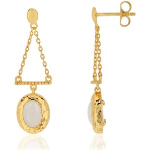 OUTLET -Boucles d'oreilles MATY DorÃ©es Quartz