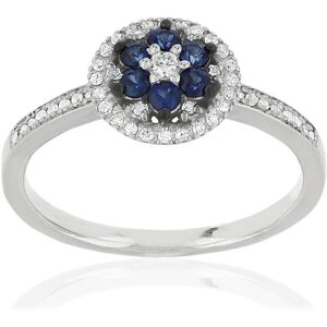 Bague MATY Or blanc 750 Saphirs et Diamants- MATY 48,49,50,51,52,53,54,55,56,57,58,59,60