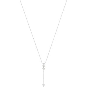 Collier argent 925 flÃ¨che zirconias 45 cm- MATY