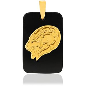 Pendentif MATY capricorne Or jaune 375 onyx noir- MATY