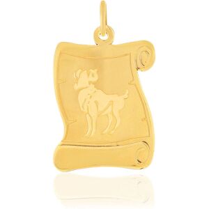 Pendentif or jaune 375 parchemin zodiaque bÃ©lier- MATY