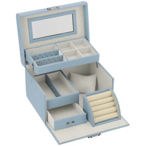 Coffret bijoux bleu clair- MATY