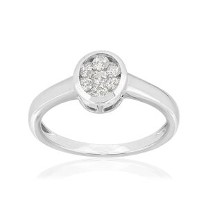 MATY OUTLET -Bague or 750 blanc diamant synthÃ©tique 50,51,52,53,54,55,56,57,58,59,60,61,62