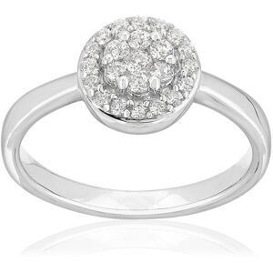 MATY OUTLET -Bague or 750 blanc diamant synthÃ©tique 50,51,52,53,54,55,56,57,58,59,60,61,62