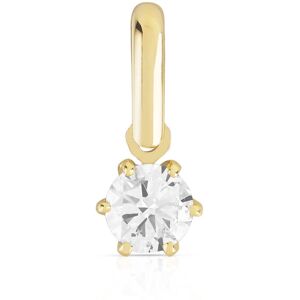 Pendentif or 750 diamant synthÃ©tique 0.20 carat- MATY