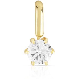 Pendentif or 750 diamant synthÃ©tique 0.30 carat- MATY