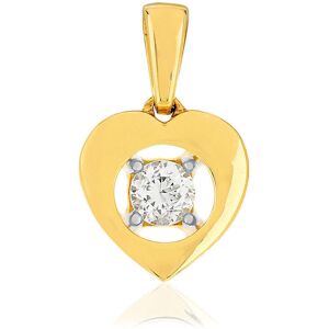 Pendentif or jaune 375 diamant- MATY