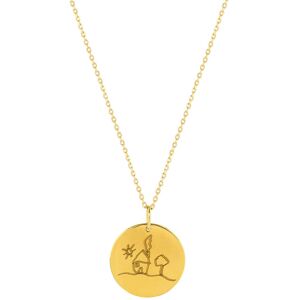 MATY OUTLET -Collier plaquÃ© or mÃ©daille personnalisable 45 cm