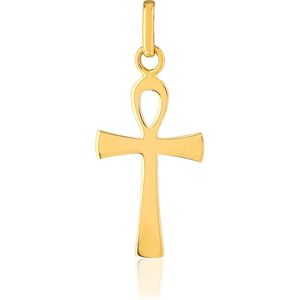 Pendentif croix Ã©gyptienne or jaune 375- MATY