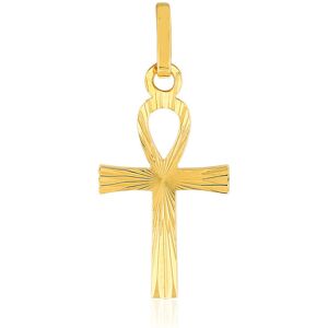 Pendentif croix Ã©gyptienne or jaune 750- MATY